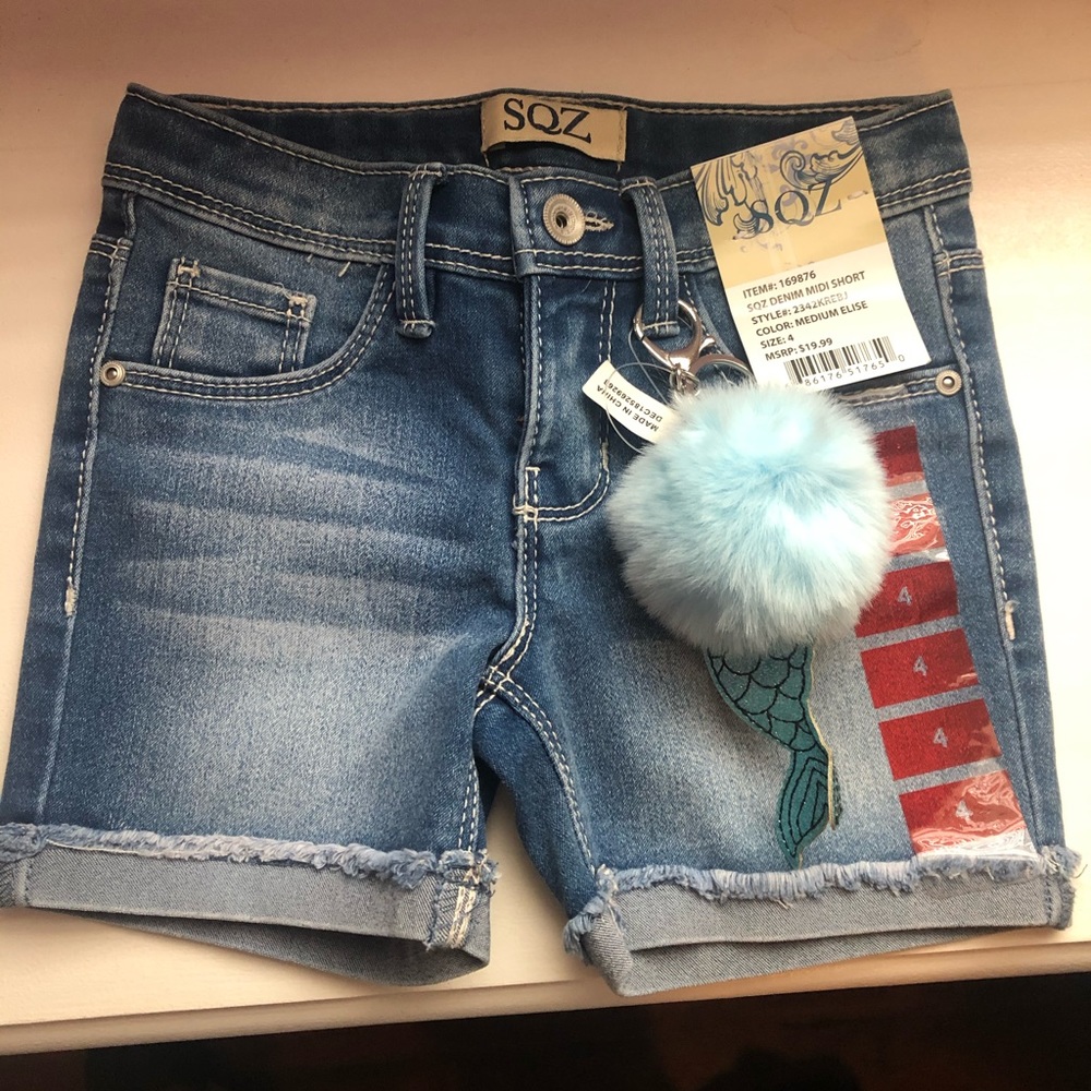 SQZ girls denim shorts